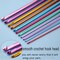 LOOEN 68pcs Crochet Hooks Set,Aluminum Tunisian Crochet Hooks Set Afghan Knitting Needles Kit with Case,11pcs 2mm/B-8mm/L Multicolor Hooks and Necessary Accessories,Gift for Mom (Green New)